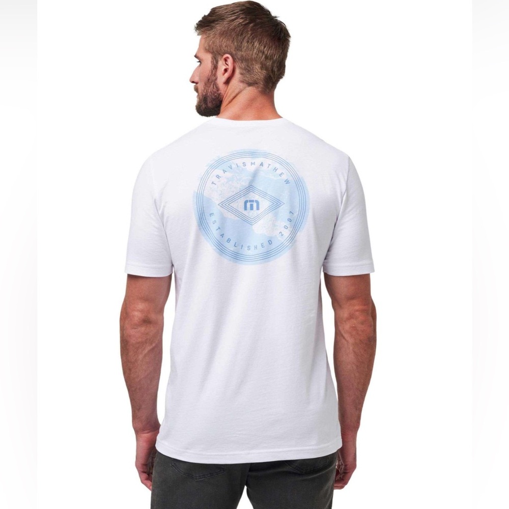 TravisMathew Men's Now and Then Short Sleeve T Shirt Large